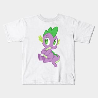 Spike sitting arms crossed Kids T-Shirt